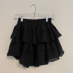 Black Aerie Rock n Roll mini skirt size XS